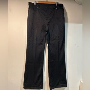 Harley Davidson Women’s Coated Black Flare Pants size 14/16